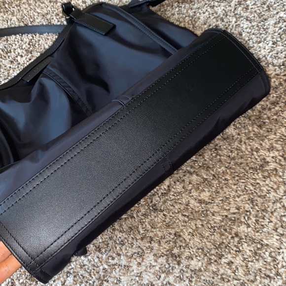 SOLD- Burberry Tote Bag with Leather Trim - Picture 6 of 9